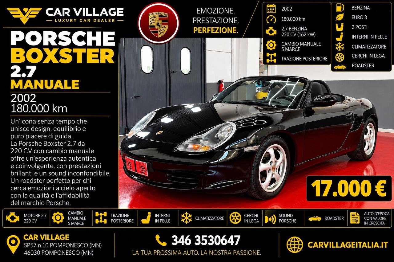 Porsche Boxster 2.7i 24V cat