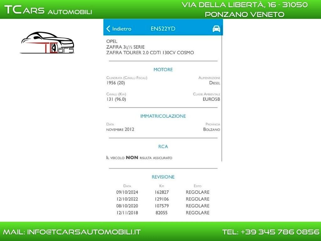 OPEL ZAFIRA 2.0 - 7 POSTI - APERTI TUTTO AGOSTO