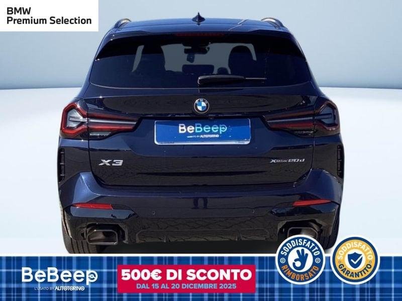 BMW X3 XDRIVE20D MHEV 48V MSPORT AUTO