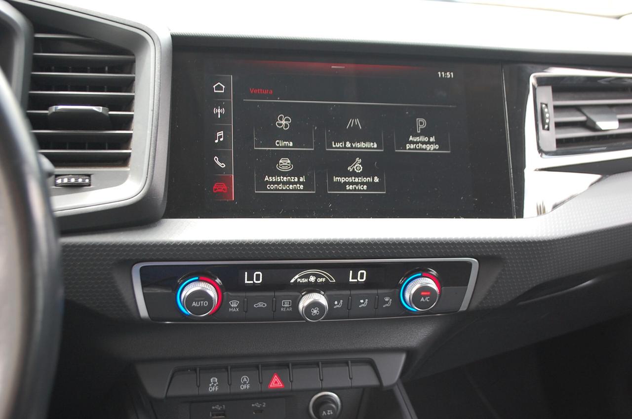Audi A1 Sportback 30 1.0 TFSI 116CV Uff Italy Clima Led USB