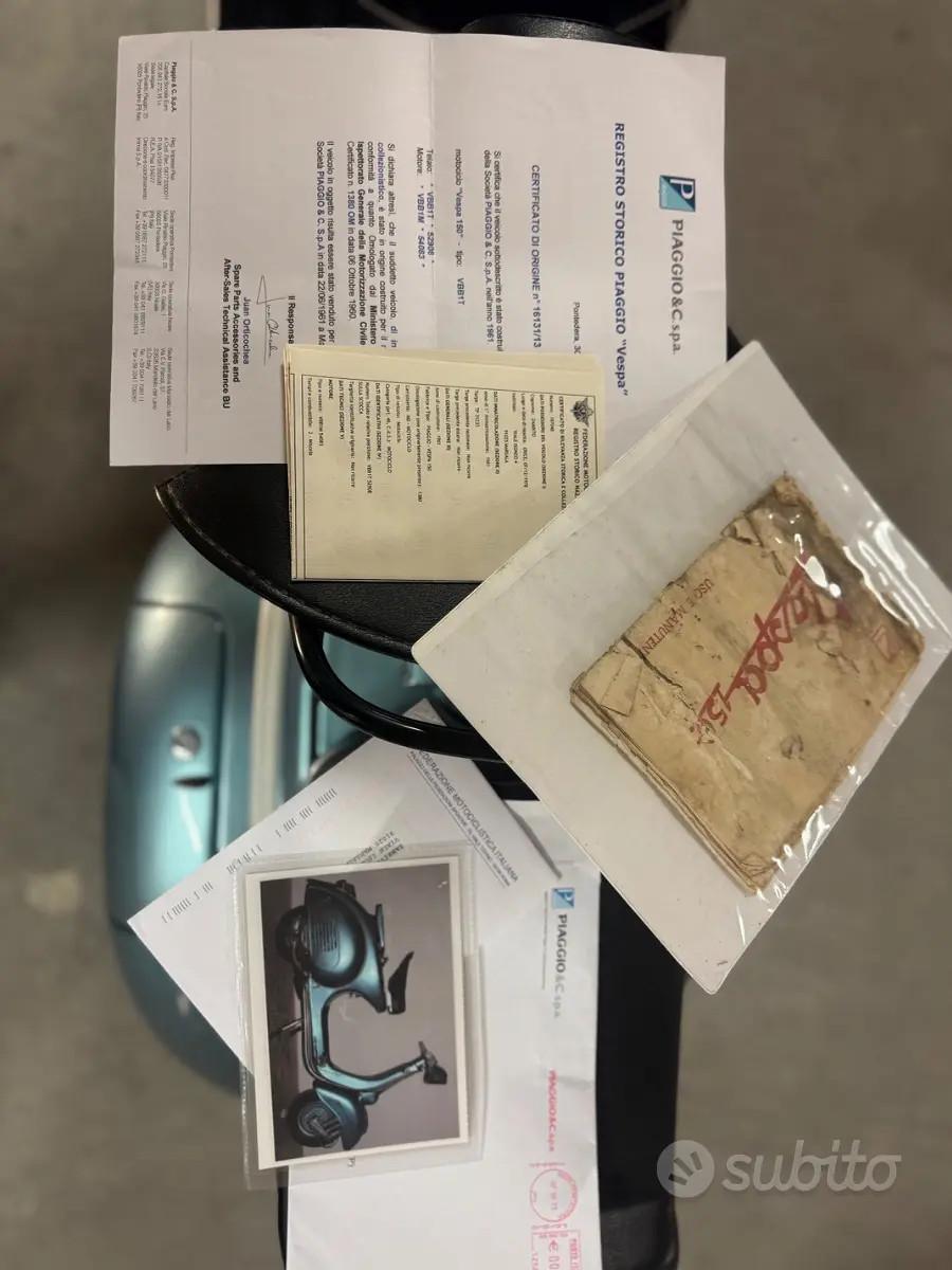 Vespa VBB 1T TARGA ORO FMI