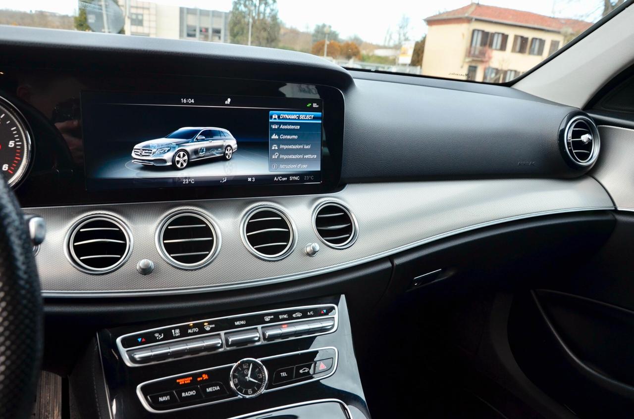 MERCEDES-BENZ SW E 220d SPORT 194cv AUTO, UFF ITALIANA, SERVICE MERCEDES, FULL LED, RETROCAMERA, PERMUTE