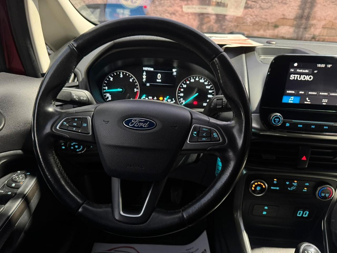 Ford EcoSport 1.5 TDCi 99 CV 2018 GANCIO TRAINO A SCOMPARSA