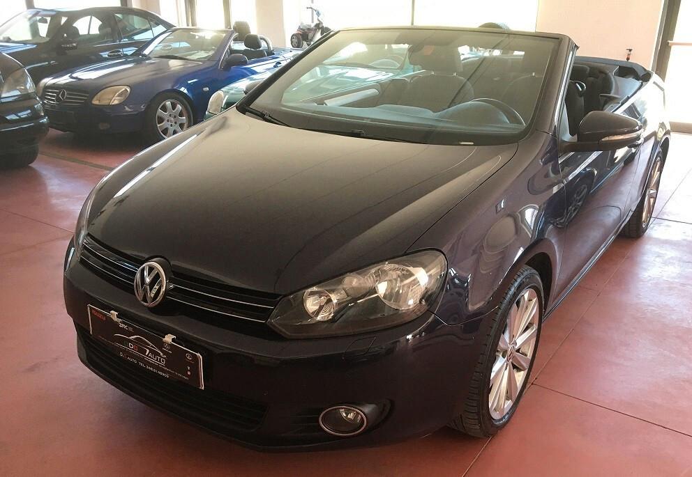 VOLKSWAGEN GOLF CABRIO serie 6 BLUEMOTION LED Diesel 2.0 CV 140 Km 168.487 garanzia 12 mesi