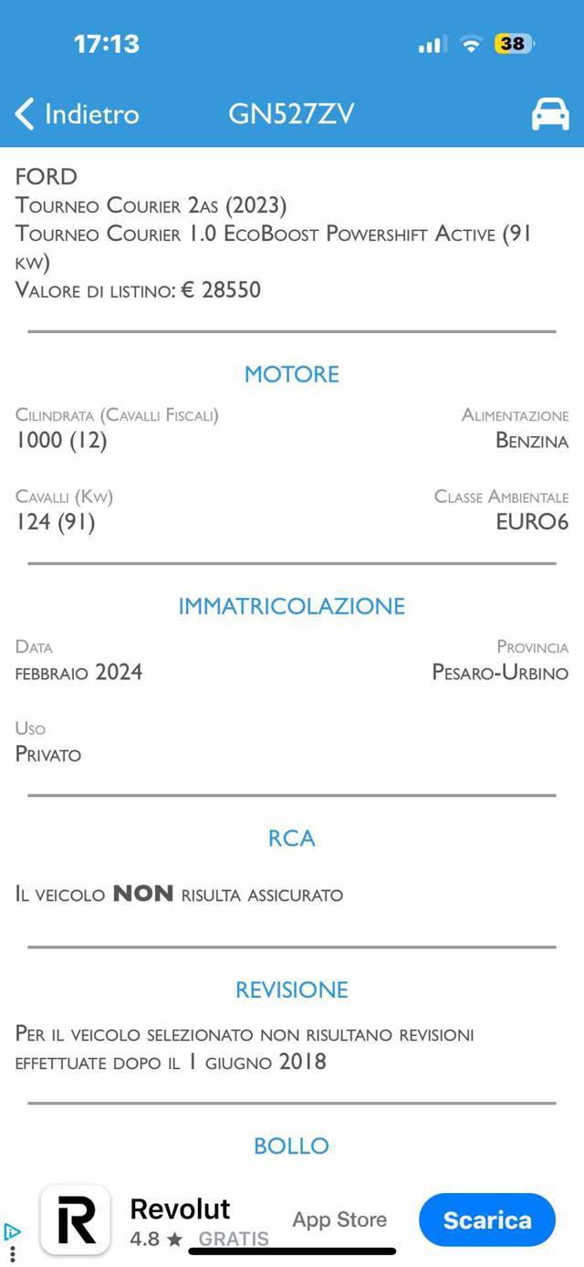 FORD Tourneo Courier 1.0 EcoBoost Powershift Active