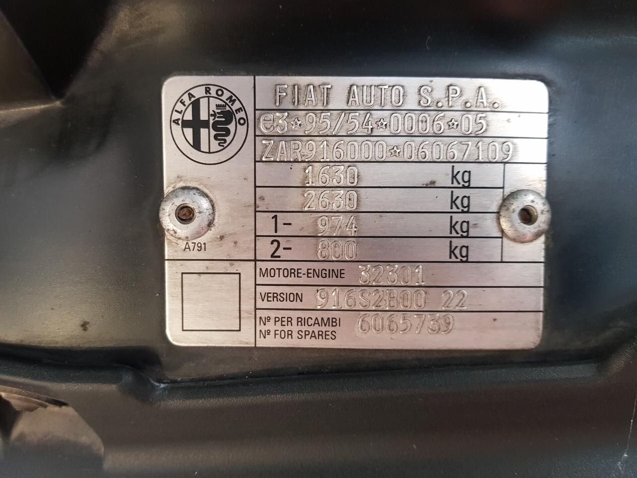 Alfa Romeo Spider 2.0 Twin Spark L