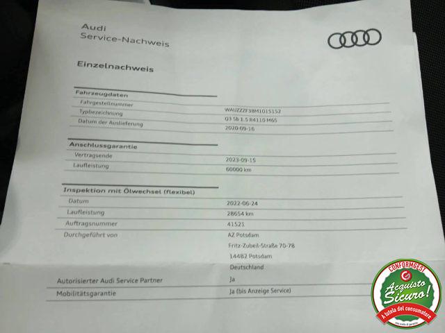 AUDI Q3 SPB 35 TFSI S line edition IN ARRIVO