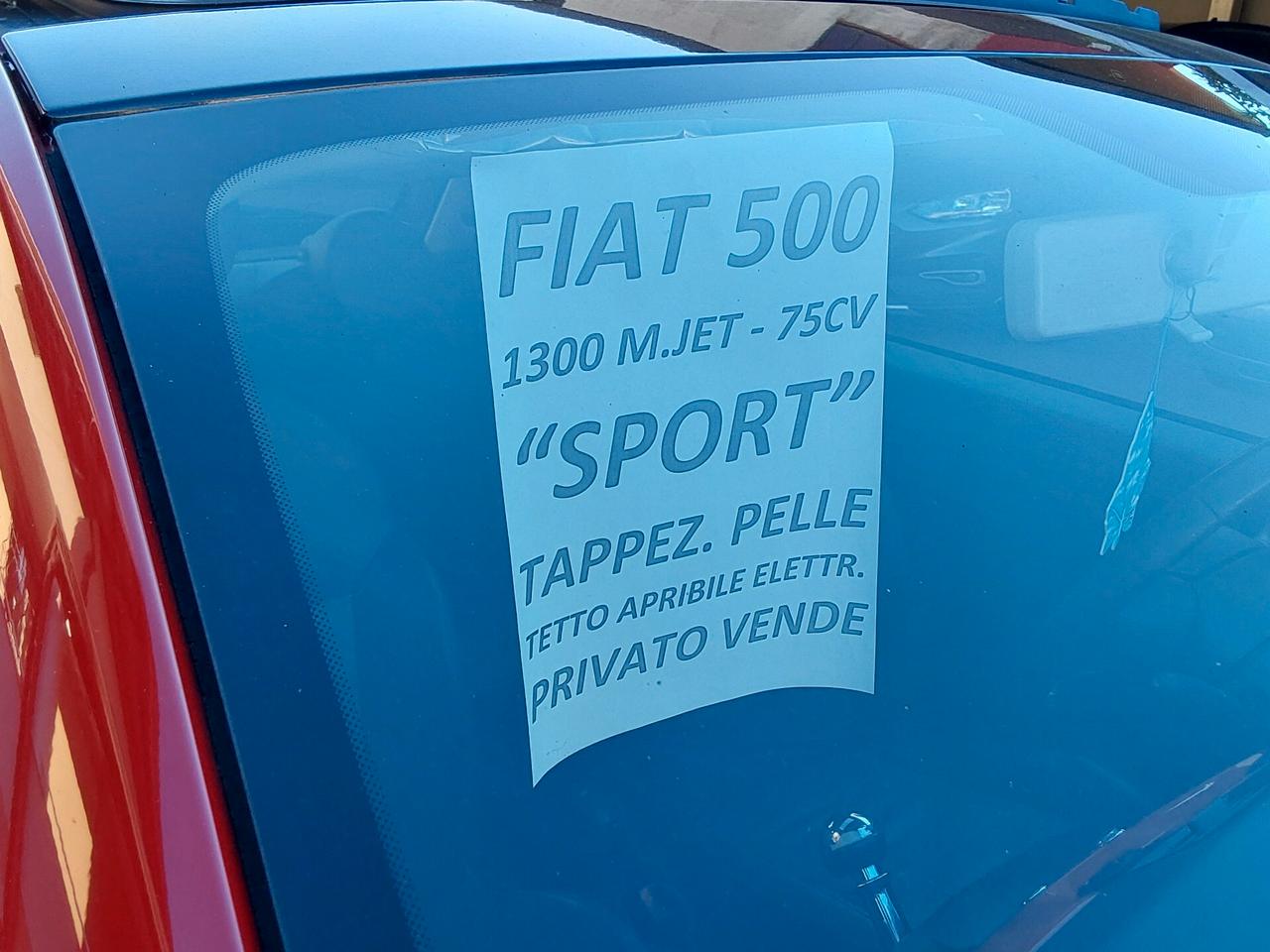 Fiat 500 1.3 M.Jet 75 CV Sport con tetto apribile.