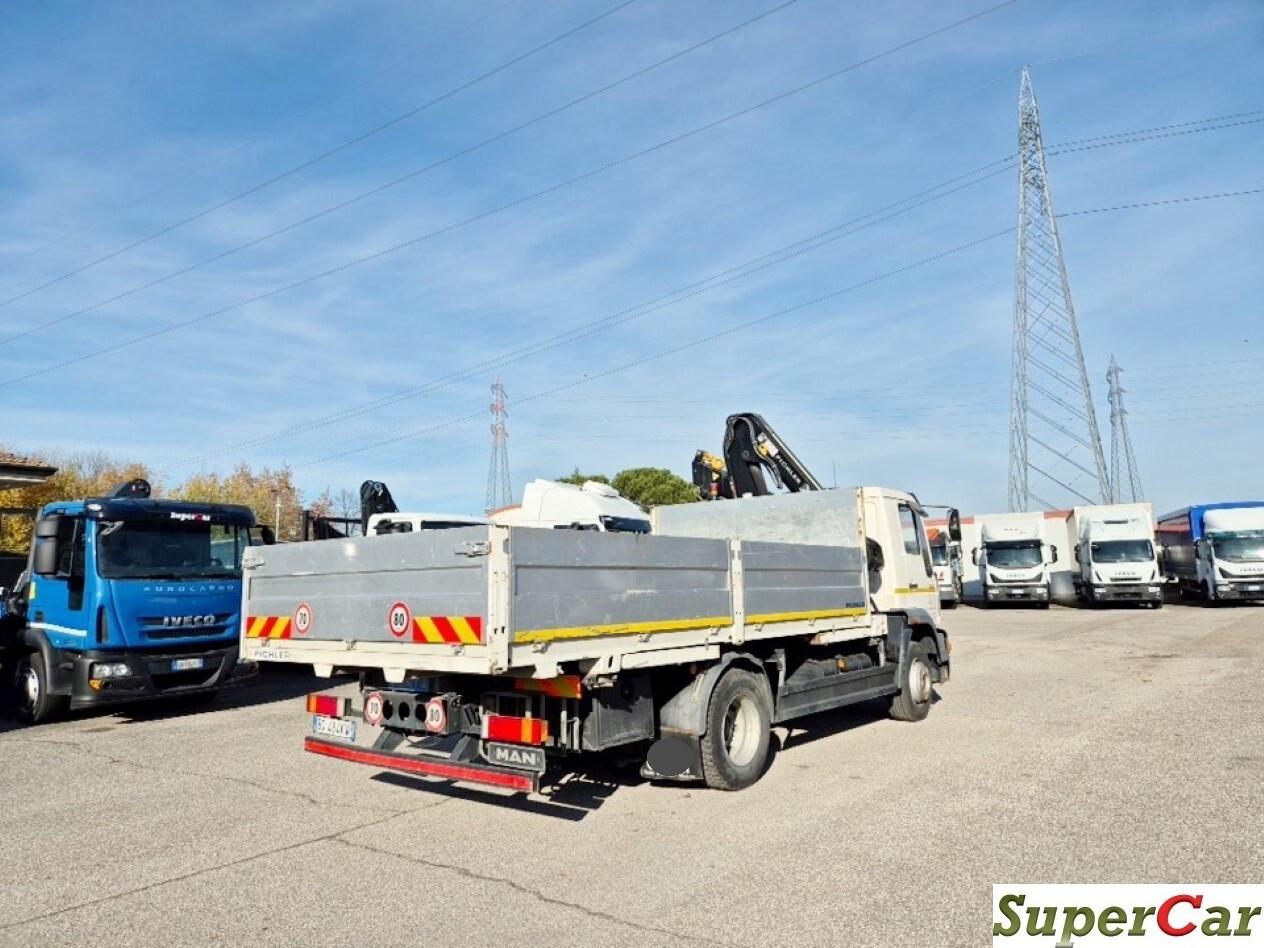 MAN 13 284 cassone e gru scarrabili con Radiocomando