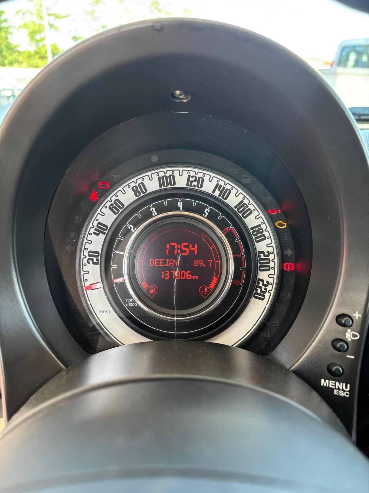 Fiat 500 1.2 Sport PELLE ROSSA