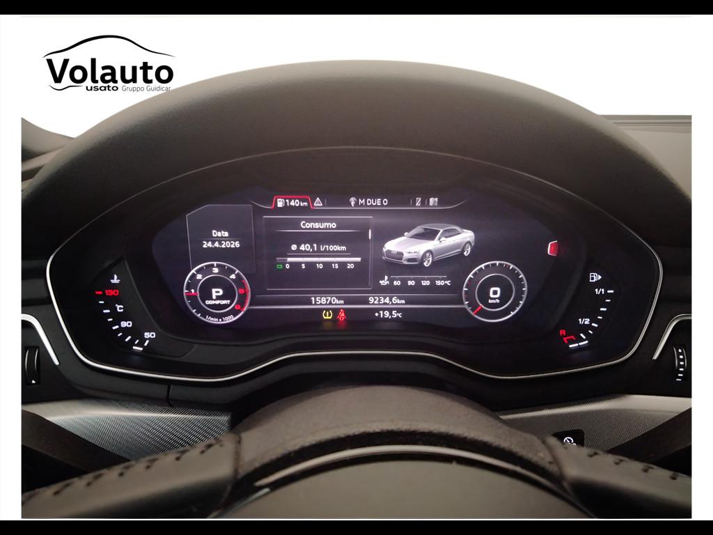 AUDI A5 II 2017 Cabriolet - A5 Cabrio 40 2.0 tdi Business Sport 190cv s-tronic
