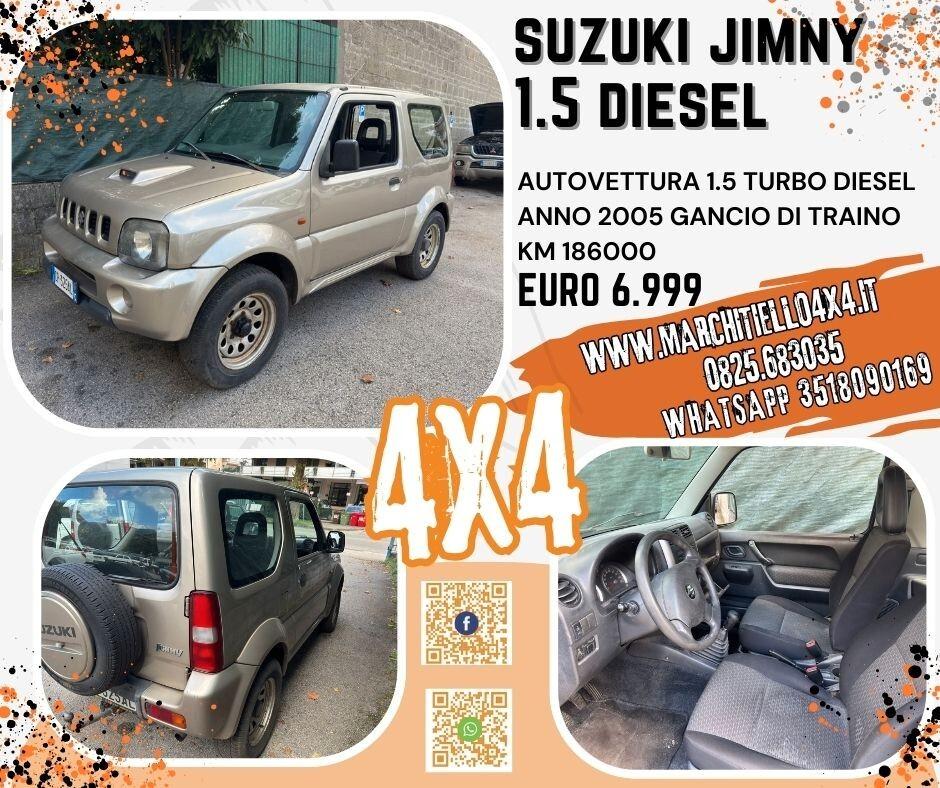 Suzuki Jimny 1.5 DDiS cat 4WD diesel Gancio di traino