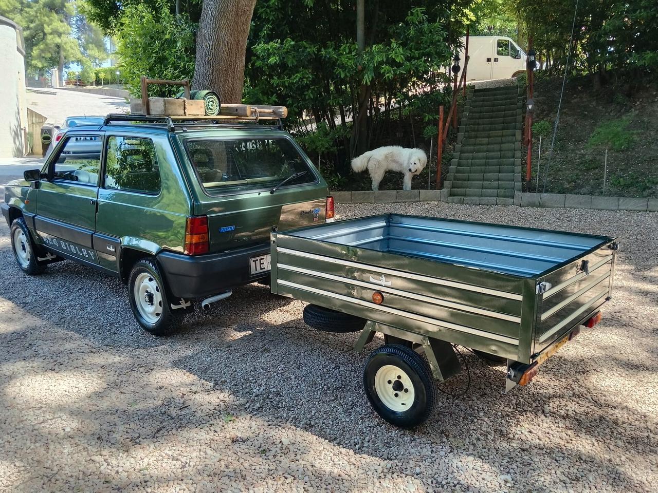 Fiat Panda 1000 4x4 Sisley + Carrello in tinta carrozzeria