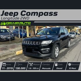 Jeep Compass 1.6 Multijet II 2WD Longitude KM 138.000