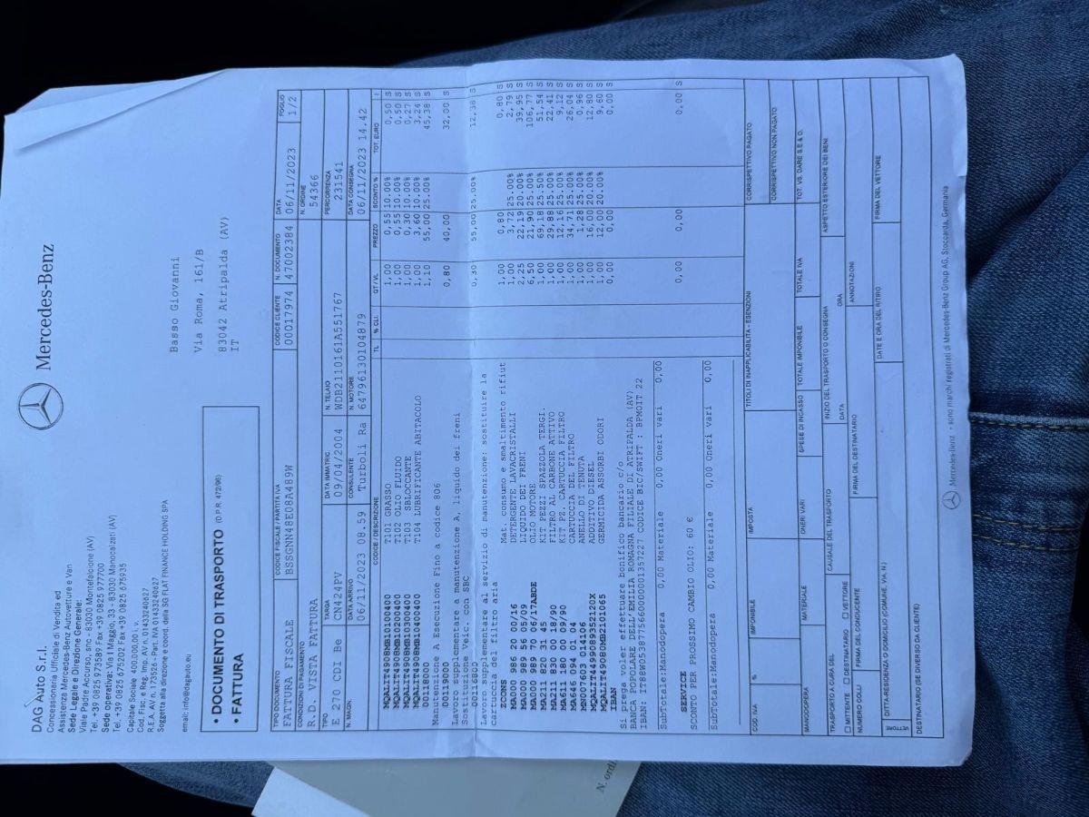 MERCEDES - Classe E - 270 CDI Elegance