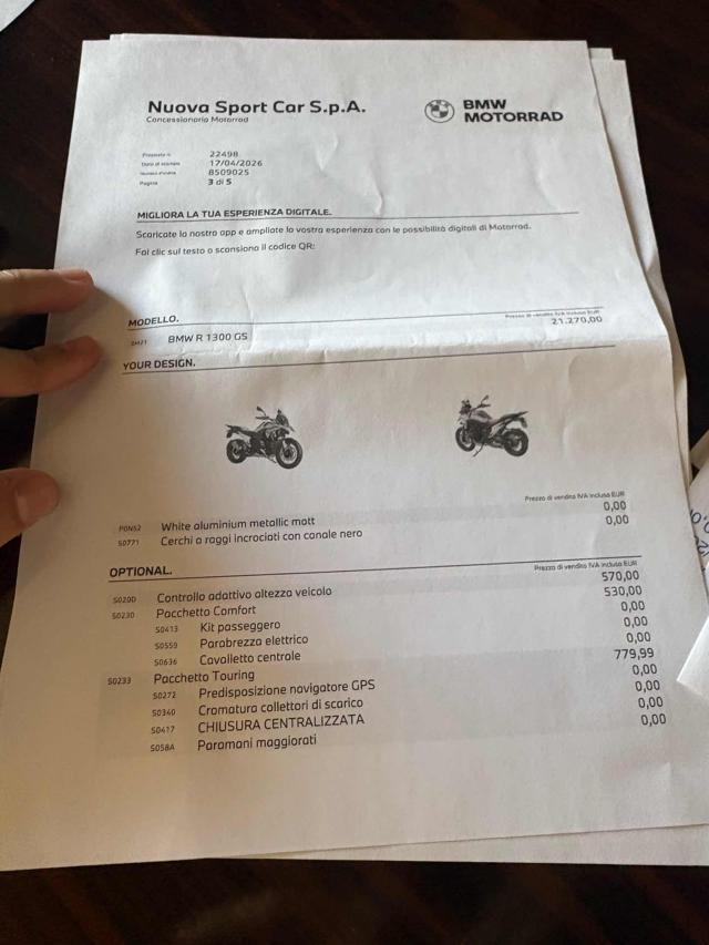 BMW R 1300 GS TROPHY AUT. da immatricolare