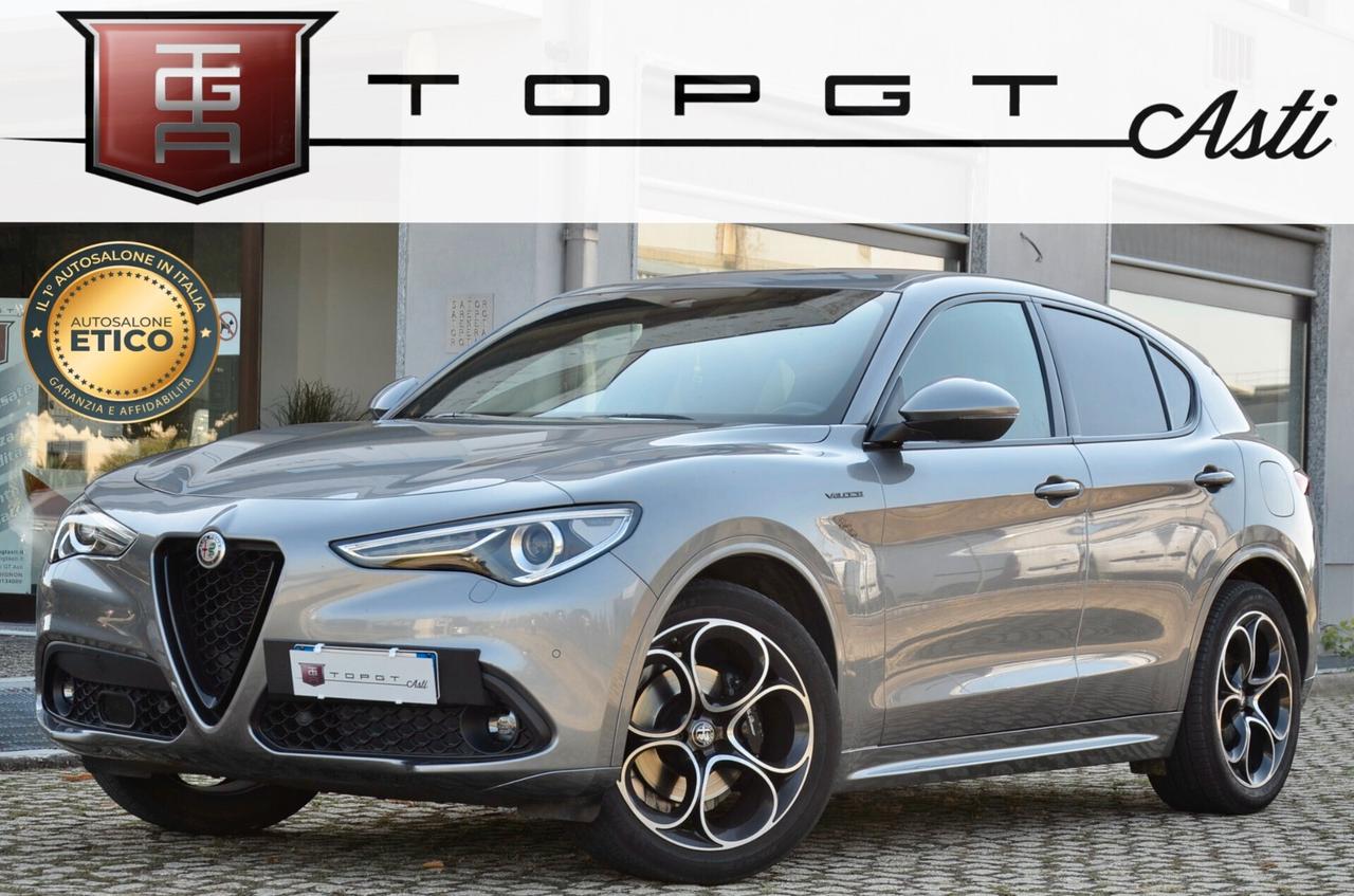 ALFA ROMEO STELVIO 2.2 T VELOCE Q4 210cv AUTO, EURO 6D, SERVICE CON FATTURE, XENO, RETROCAMERA, PELLE, PERMUTE