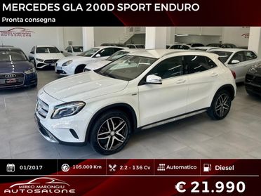 Mercedes GLA 200 SPORT ENDURO finanziabile