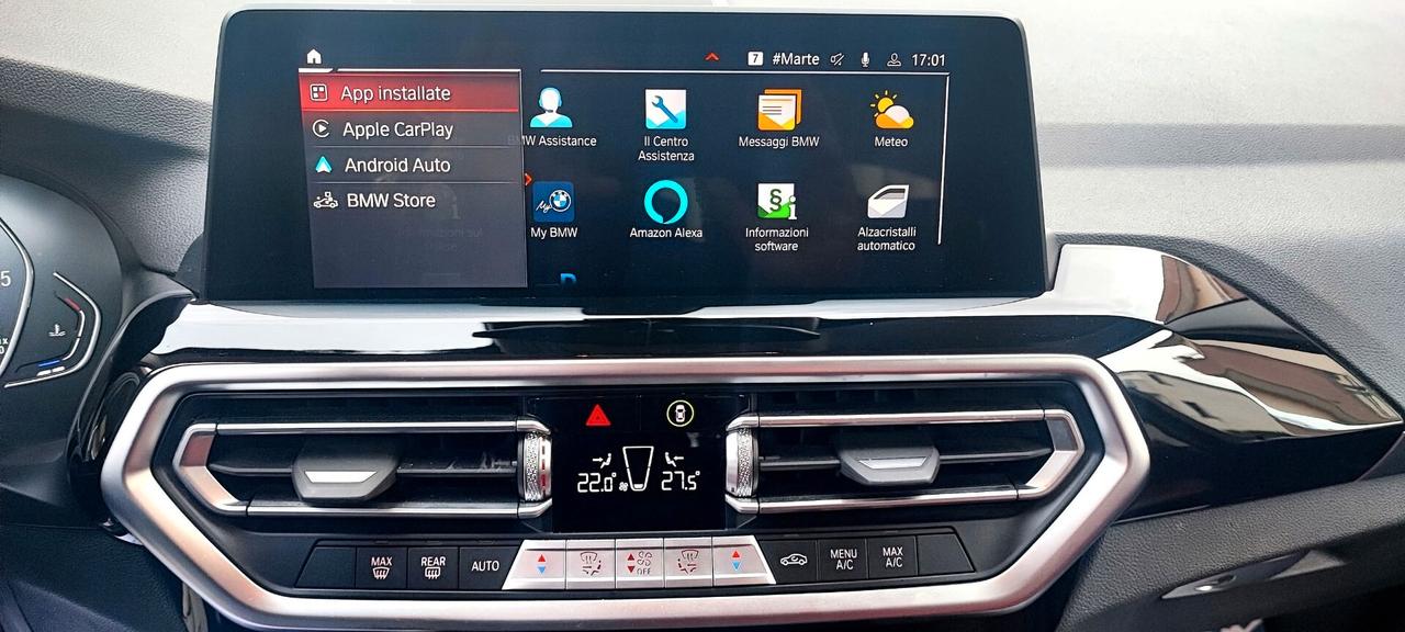 BMW X3 con telecamere perimetrali 2022