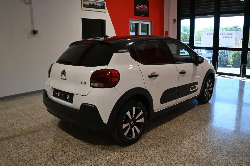 CITROEN C3 1.2 PURETECH 83CV SeS SHINE ( FARI LED - CRUISE - NAVI - MIRROR - TELECAMERA POST. - TETTO BICOLORE )