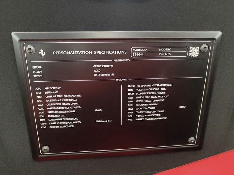 Ferrari 296 296 GTS -IVA ESPOSTA - POSSIBILITA' SUBENTRO LEASING !