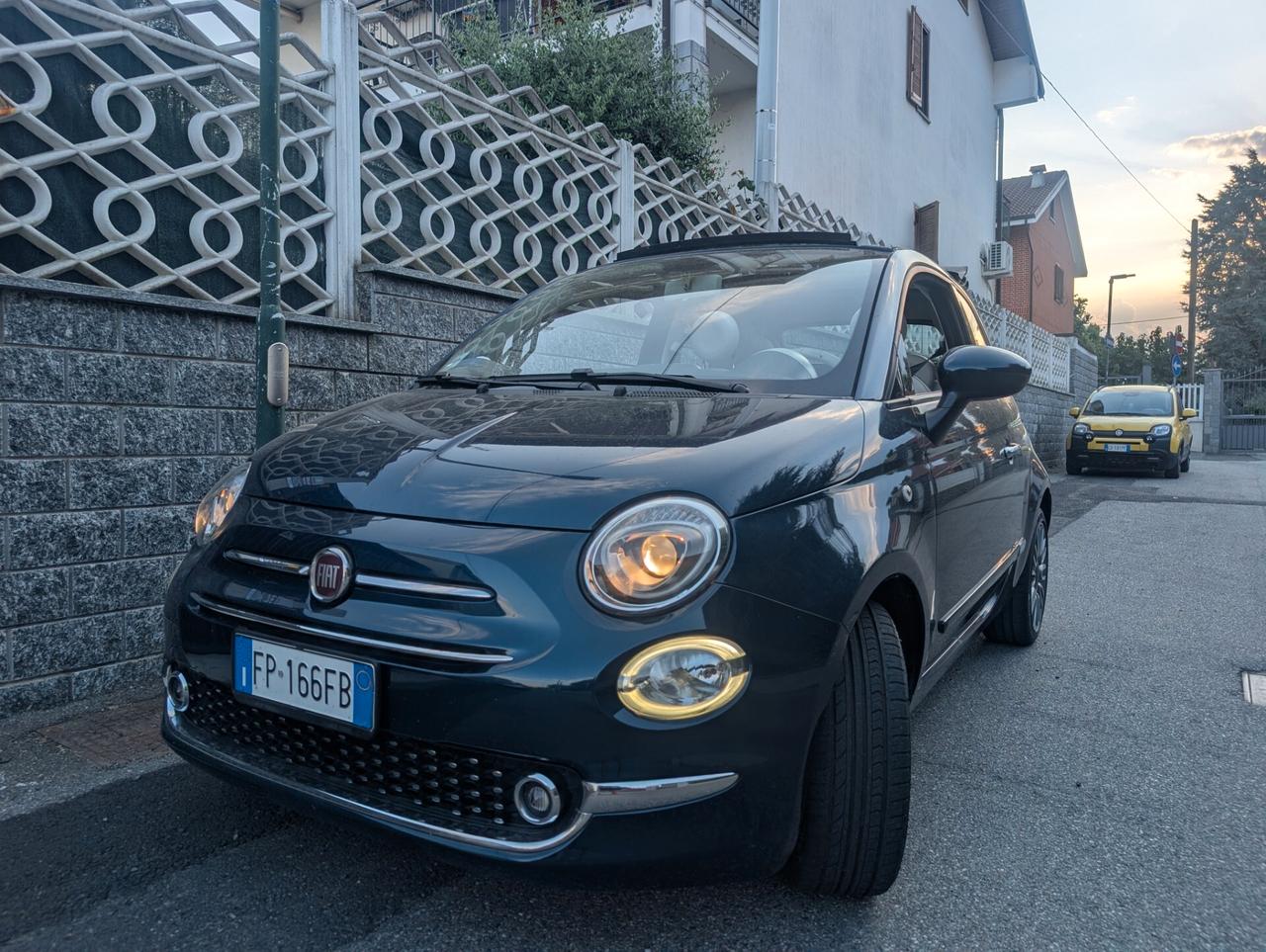 500 Cabrio, unico proprietario Lounge Blu mezzanotte