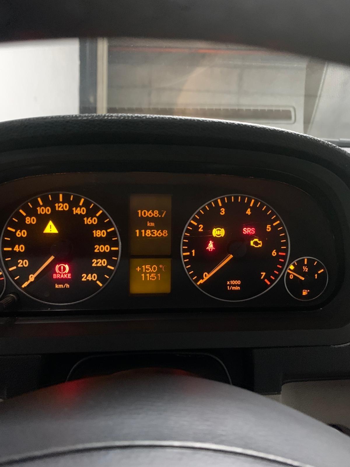 Mercedes-benz A 170 2010 Tetto apribili non funzionante