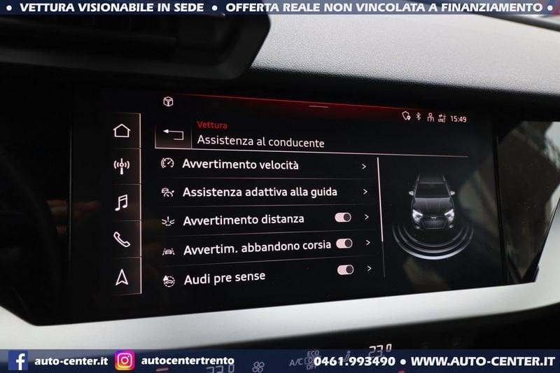 Audi A3 Sportback 35 TFSI Advanced LED 1.5 150CV