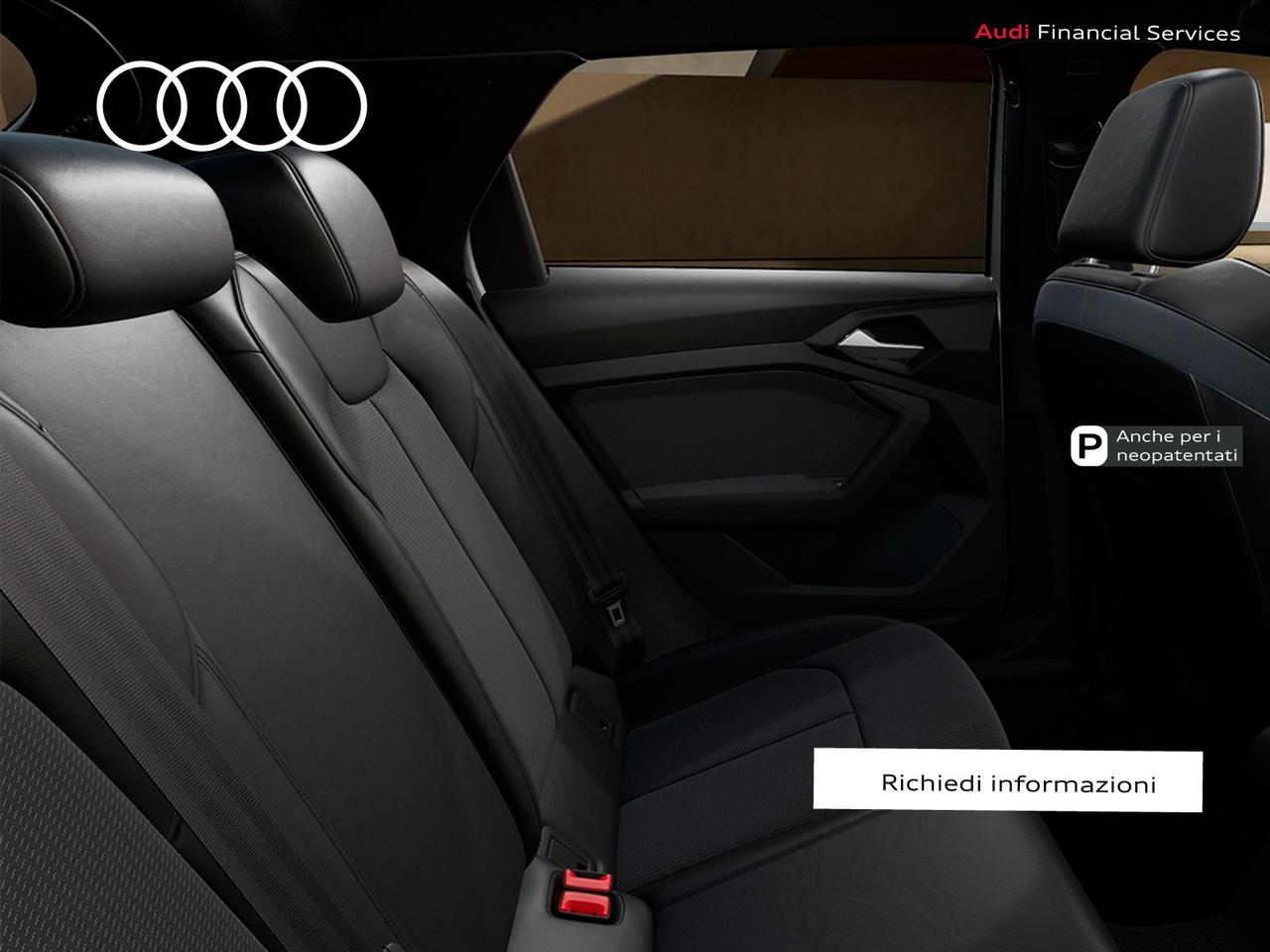 Audi A1 sportback 30 1.0 tfsi identity black 116cv s-tronic