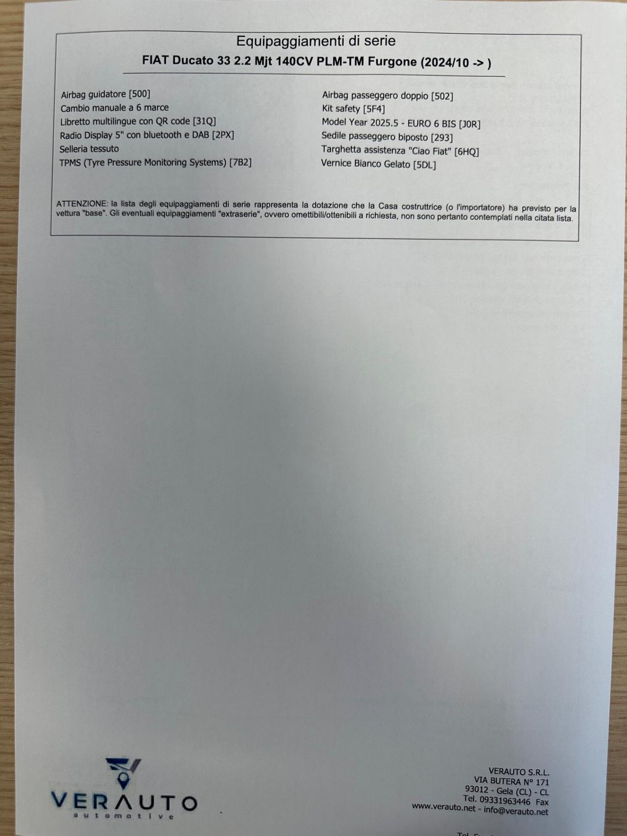 Fiat Ducato 35 L3H2 possibilità noleggio no scoring