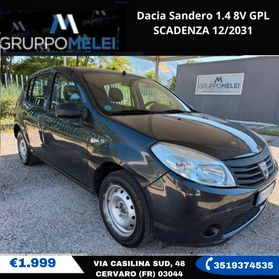 Dacia Sandero 1.4 8V GPL SCADENZA 12/2031