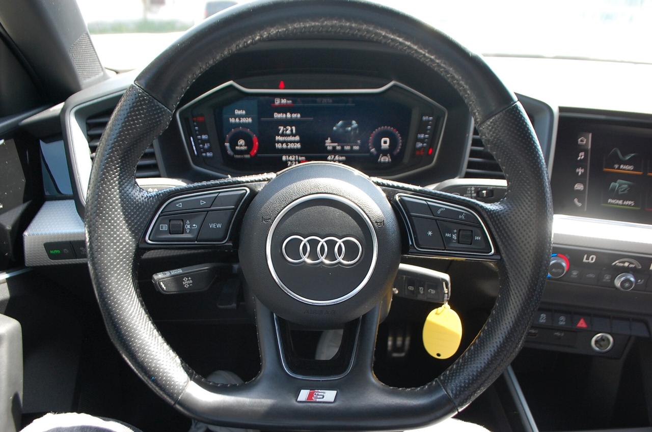 Audi A1 Sportback 30 1.0 tfsi 116CV S Line Edition Uff Italy Clima USB