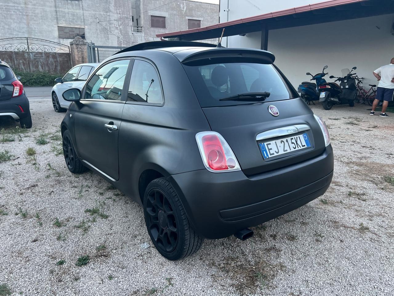 Fiat 500 0.9 TwinAir Turbo Matt Black tetto