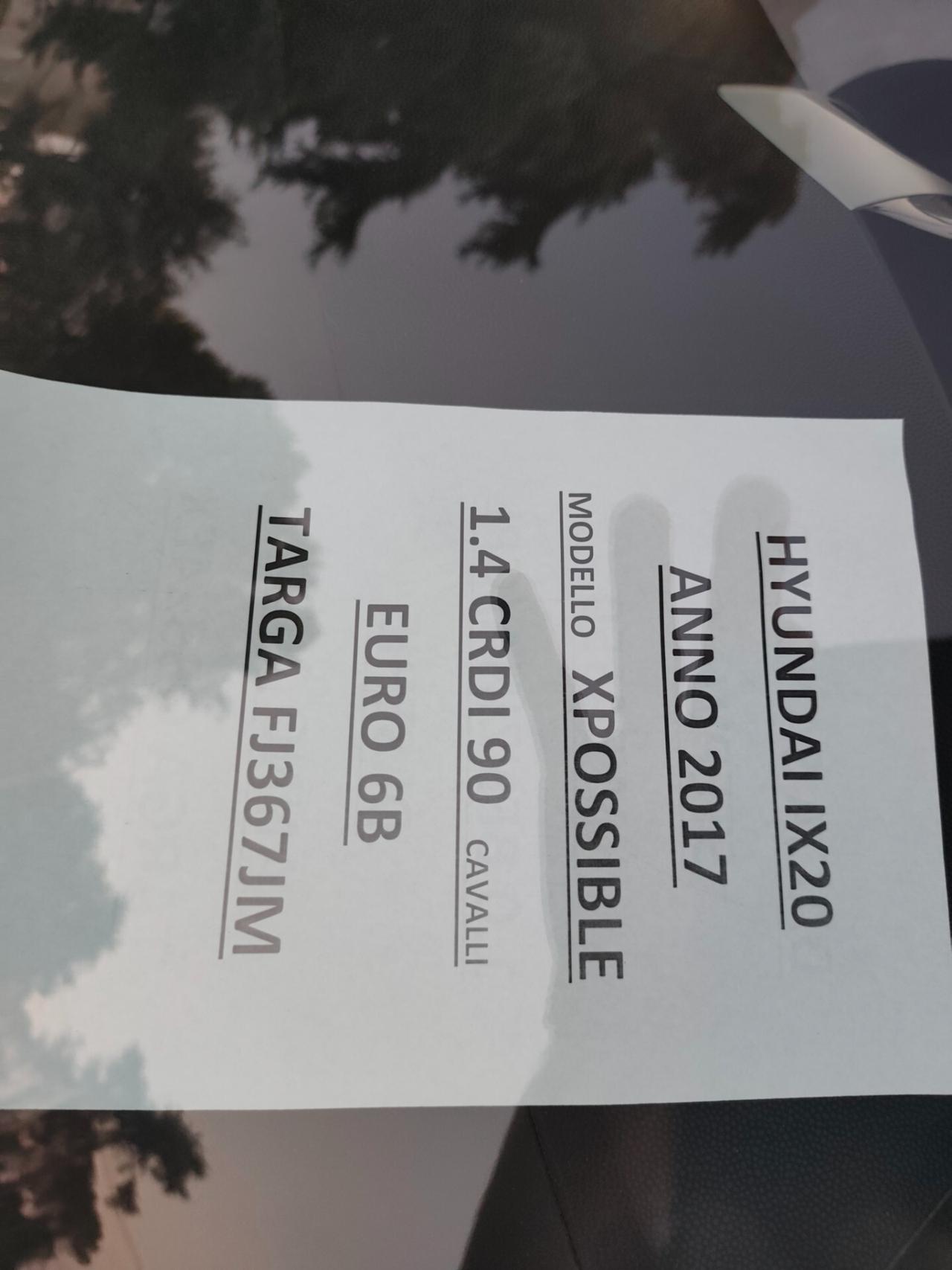 Hyundai iX20 1.4 CRDI 90 CV XPossible