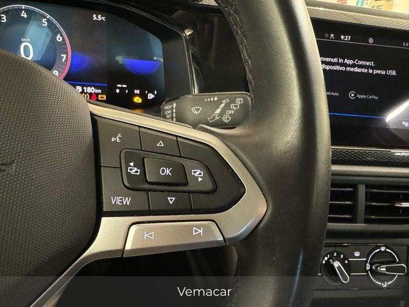 Volkswagen Polo Polo 1.0 TSI Life CLIMA VOL PELLE MULTI - CARPLAY -C LEGA!SOLO KM 21200!!