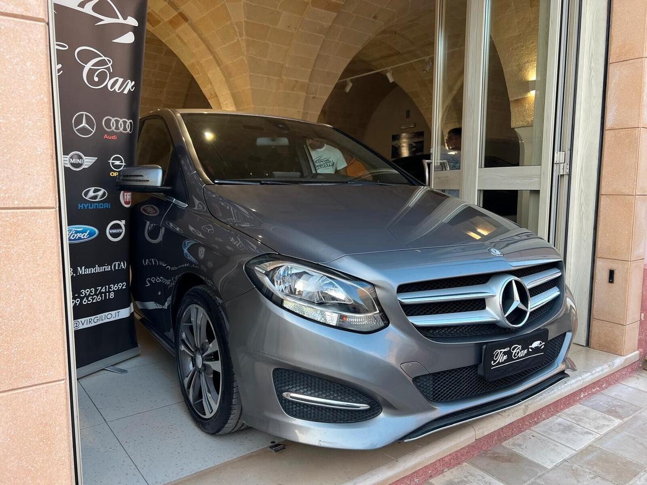MERCEDES CLASSE B 160 1.5 SPORT 90CV NAVI CAM OK NEOPATENTATI ANNO 2016