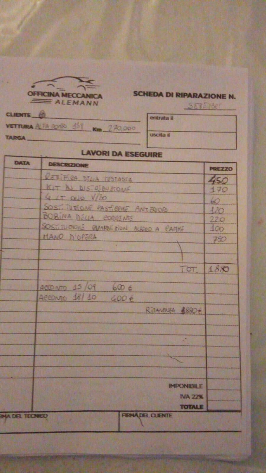 Alfa Romeo 159 1.8 Sportwagon Progression 2009