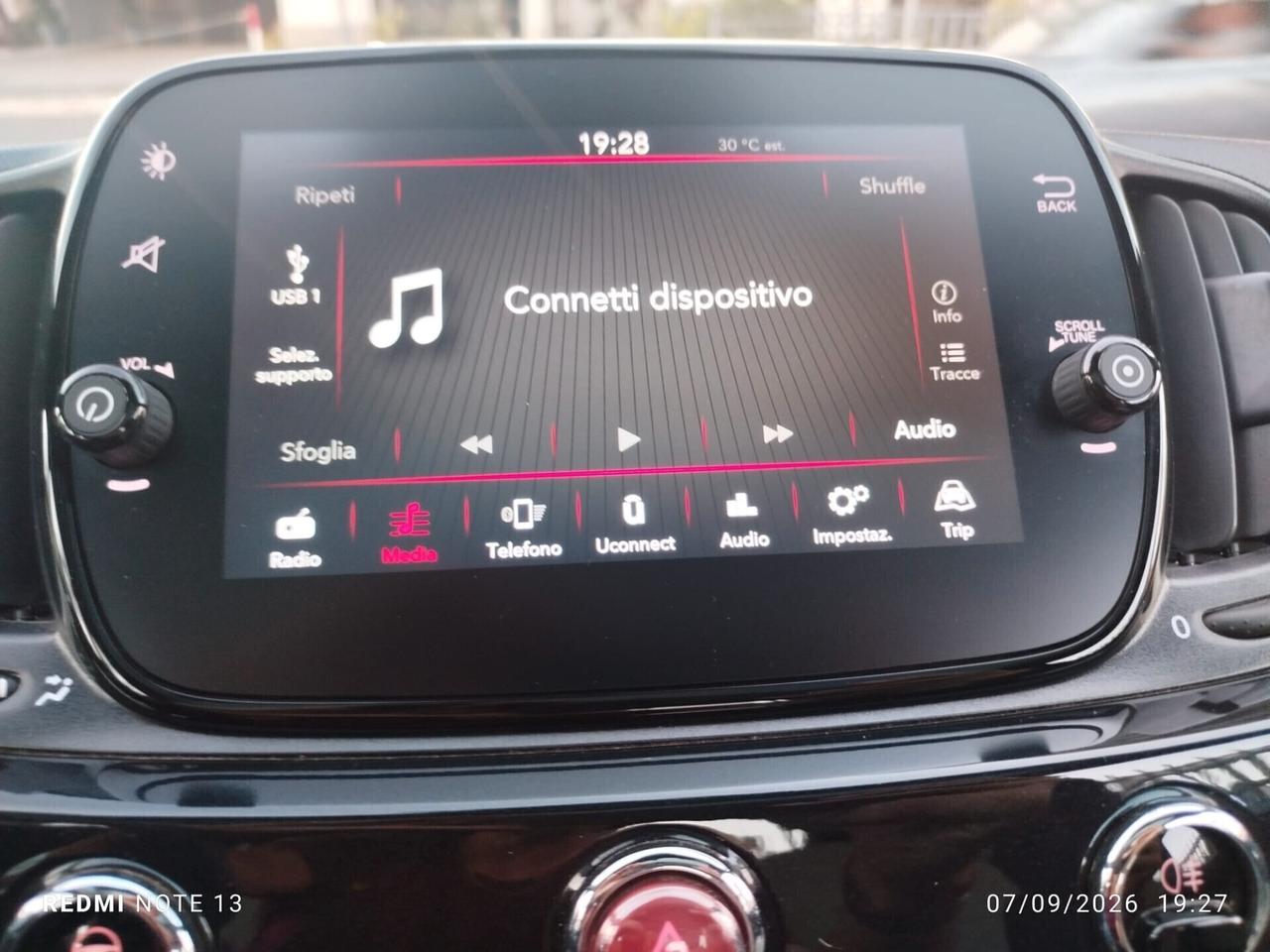 FIAT 500 DOLCEVITA UNIPRO *PREZZO VERO* CRONO TAGLIANDI PELLE TETTO *KM CERTI*