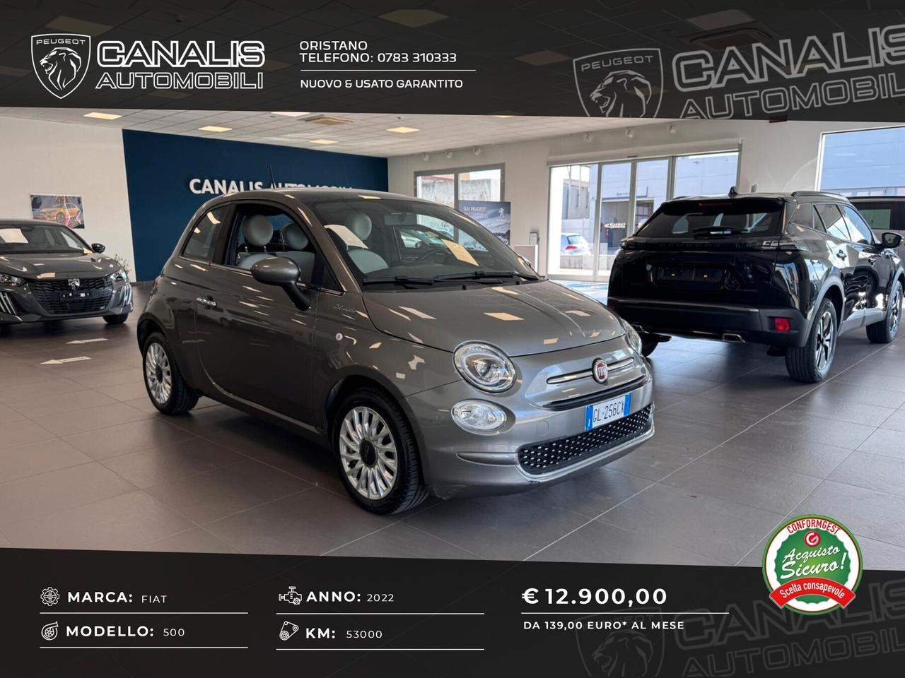 Fiat 500 1.0 Hybrid Dolcevita 2022