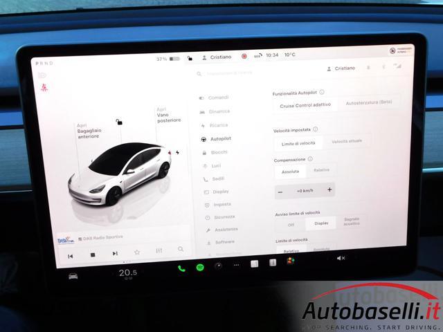 TESLA Model 3 RWD 'RESTYLING' AUTOMATICA, POTENZA DI PICCO 300CV