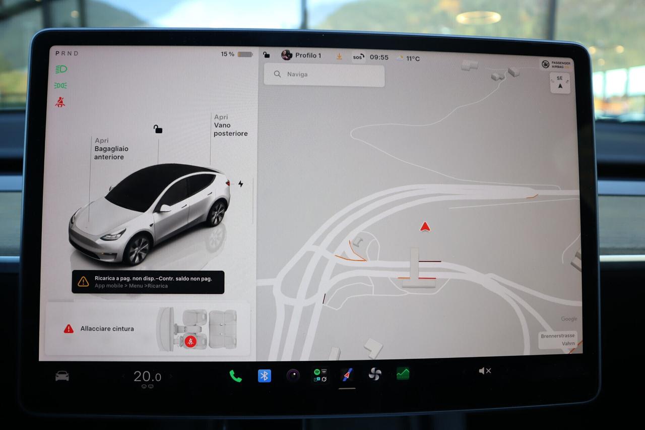 Tesla Y AWD Max Range 514 CV - POMPA DI CALORE - CAMERA