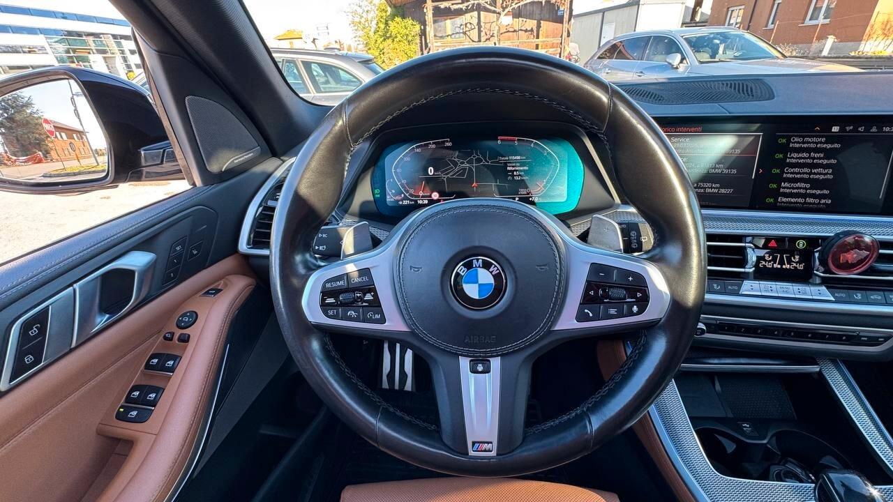 Bmw X5 xDrive30d 48V Msport Tettuccio apribile e panoramico Telecamera 360°