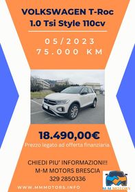 VOLKSWAGEN T-Roc 1.0 tsi Style 110cv ProM-Mo