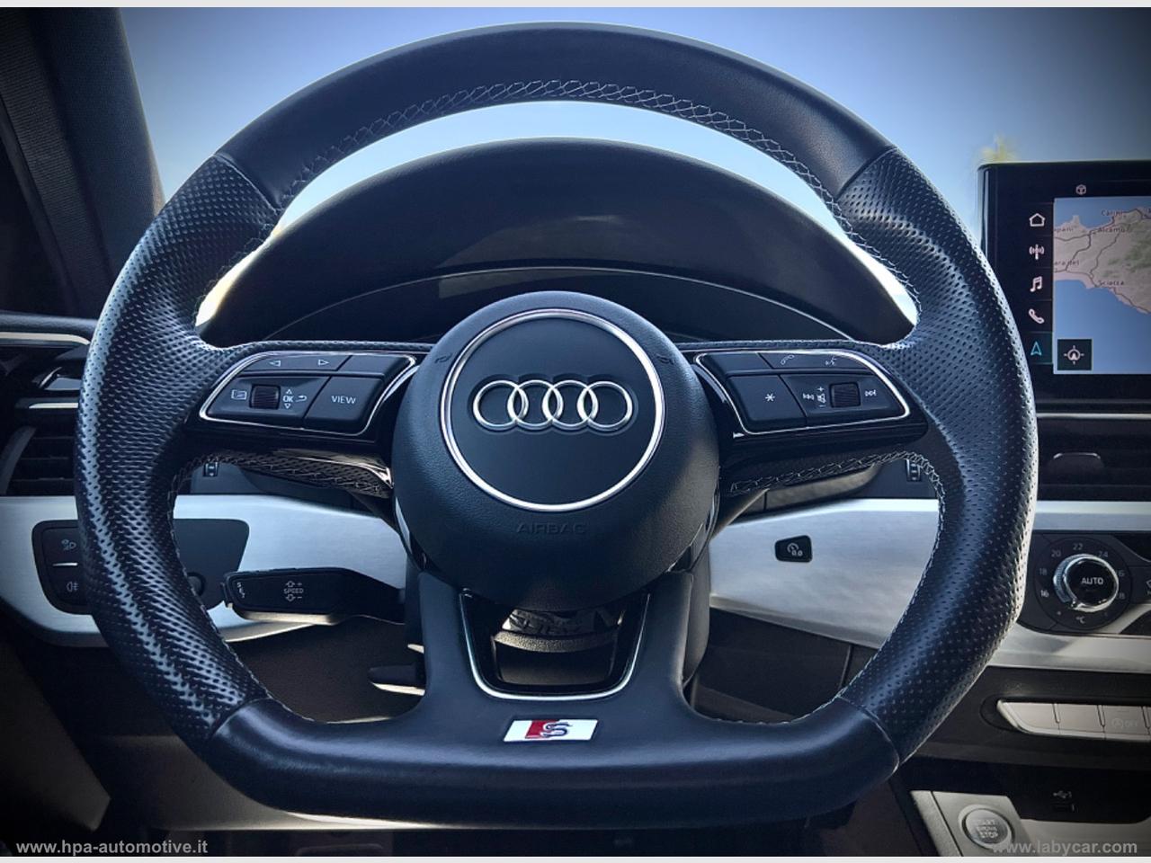 AUDI A4 2.0TDI MILD HYBRID S-tronic S-line LED NAVI PELLE CERCHI 19