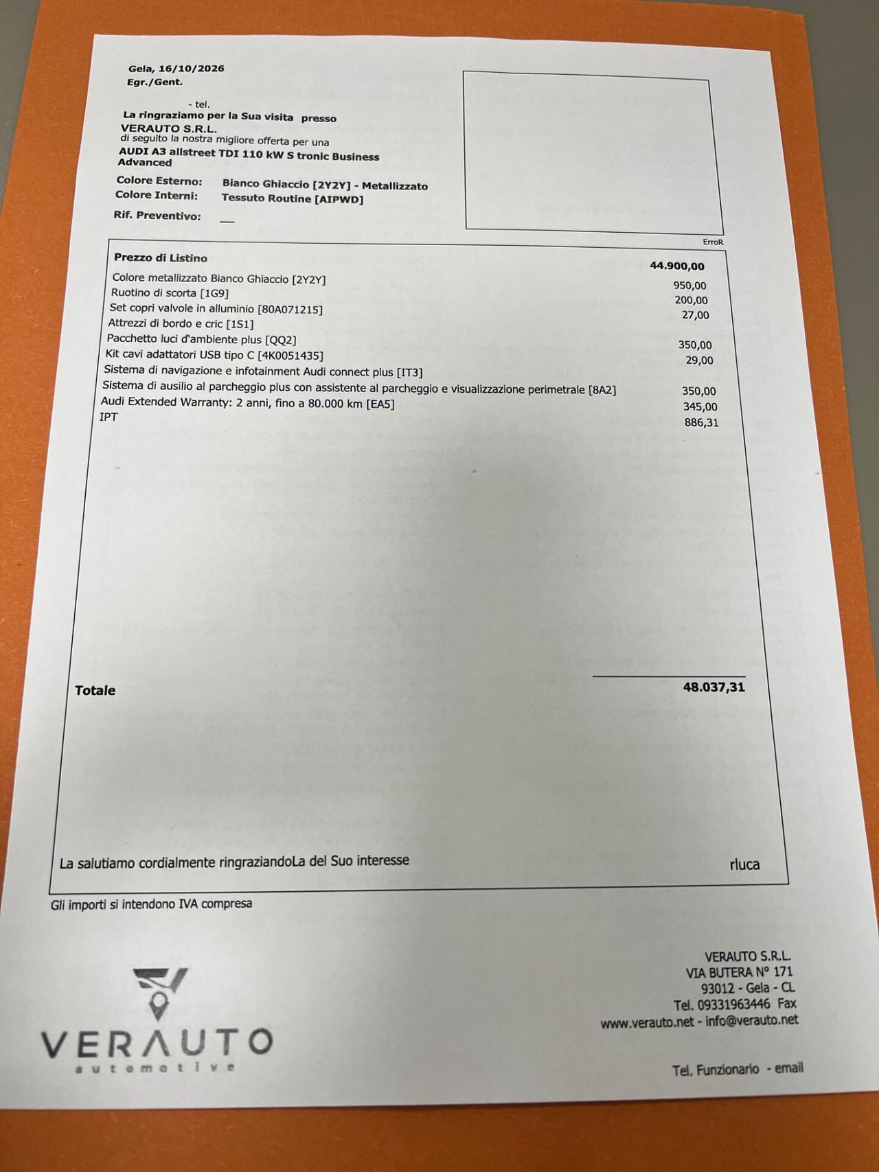 Audi A3 allstreet TDI 110 kW S tronic Business Advanced