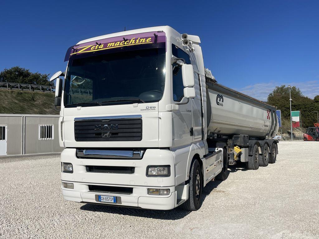 Trarrore stradale Man TGA 18480 + Vasca Menci