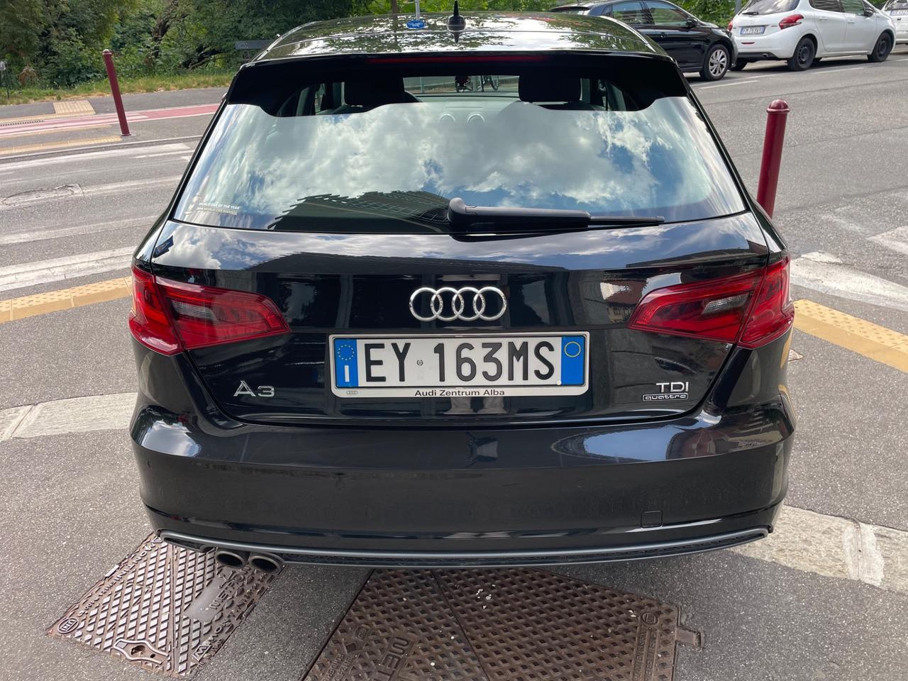 Audi A3 SPB 2.0 TDI 184 CV quattro/S-tronic/S-Line/GARANZIA