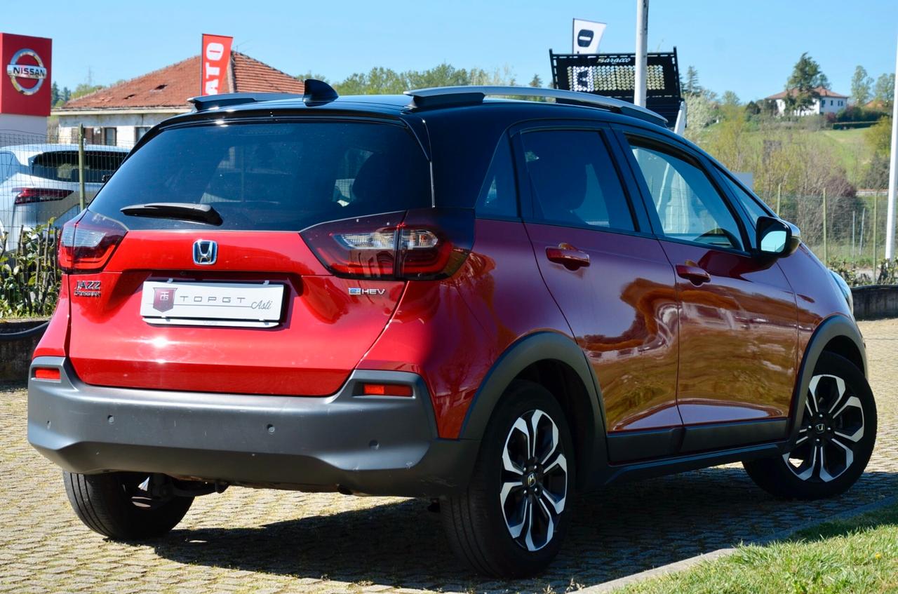 HONDA JAZZ CROSSTAR 1.5 HEV EXECUTIVE BICOLOR 98cv ECVT, UNICOPROPRIETARIO, SERVICE HONDA, UFF ITALIANA, EURO 6D, HIGH BEAM, RETROCAMERA, APPLE ANDROID, PERMUTE