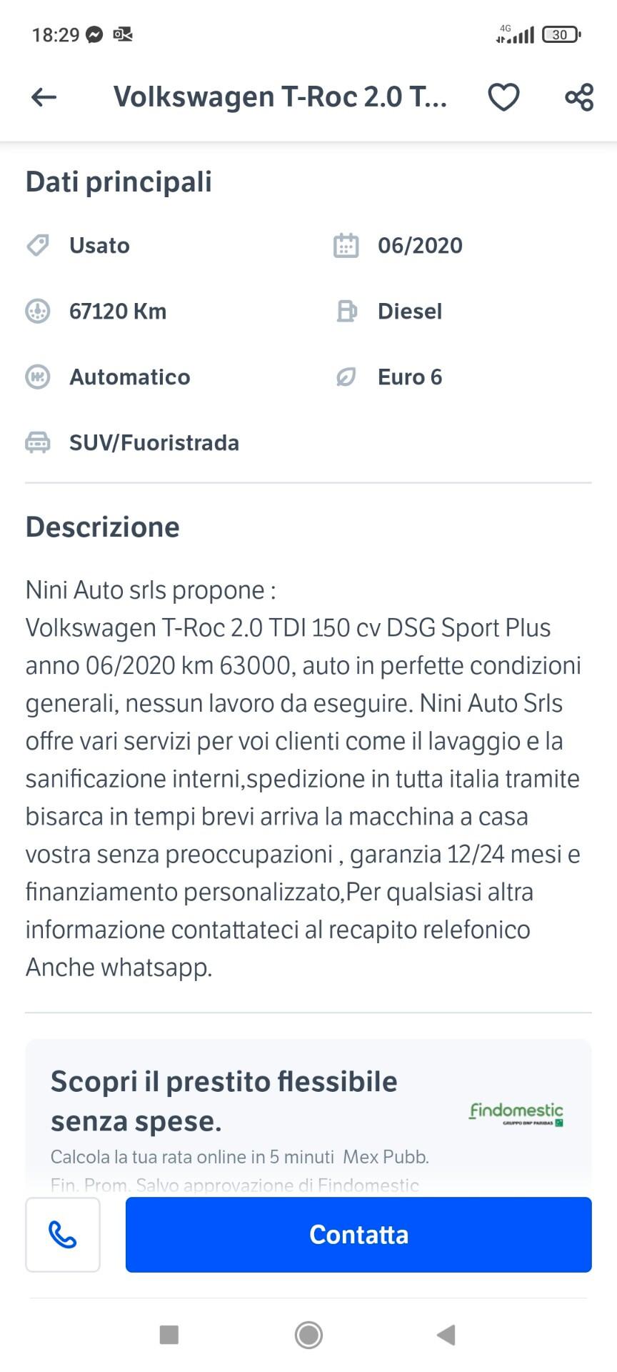 Volkswagen T-Roc 2.0 TDI *Segnalazione Truffa*