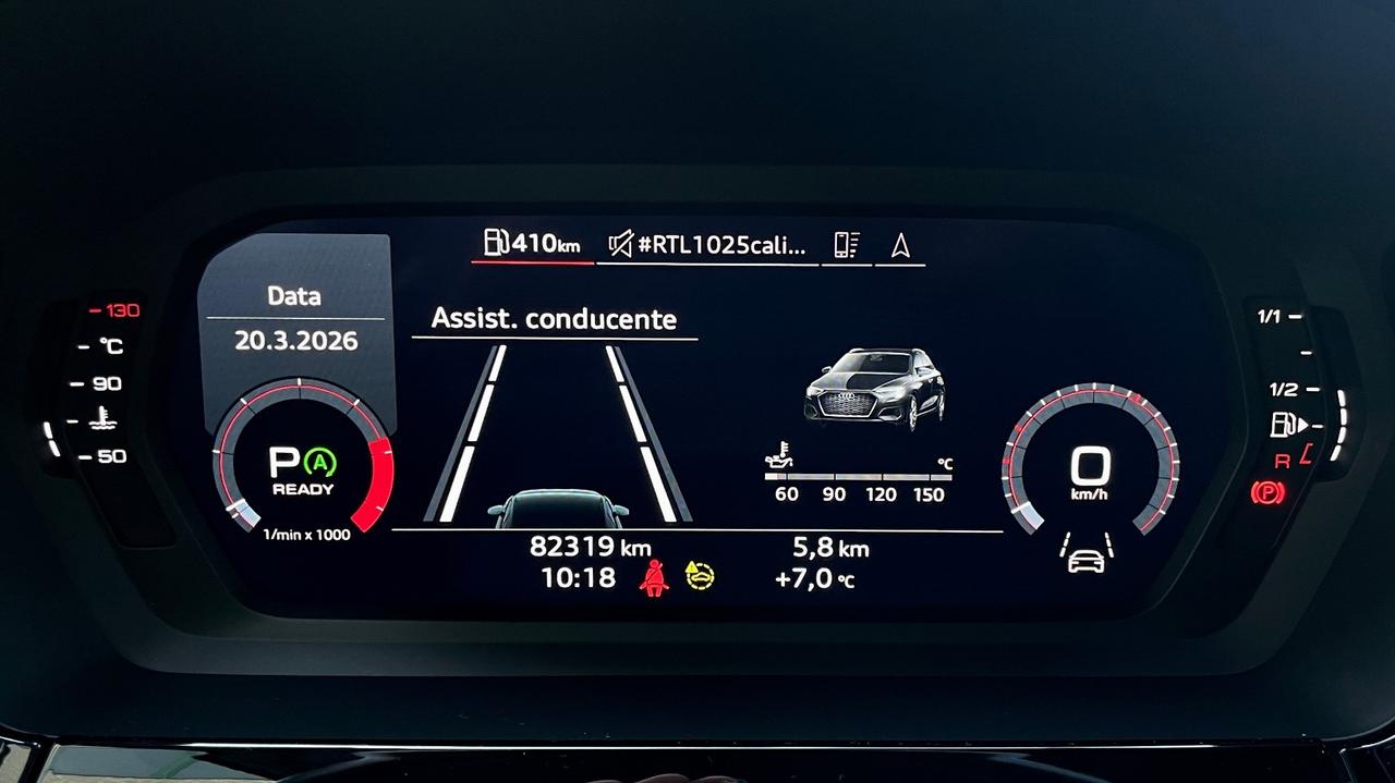 AUDI A3 2.0 SPB ADVANCED 35 TDI S-TRONIC 150CV - FULL LED, VIRTUAL COCKPIT, CARPLAY